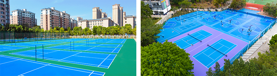 Elastic Acrylic Sports Court