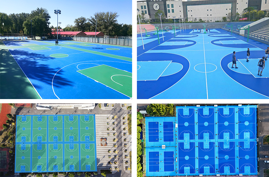 Semi-prefabricated Roll Material for Sports Court