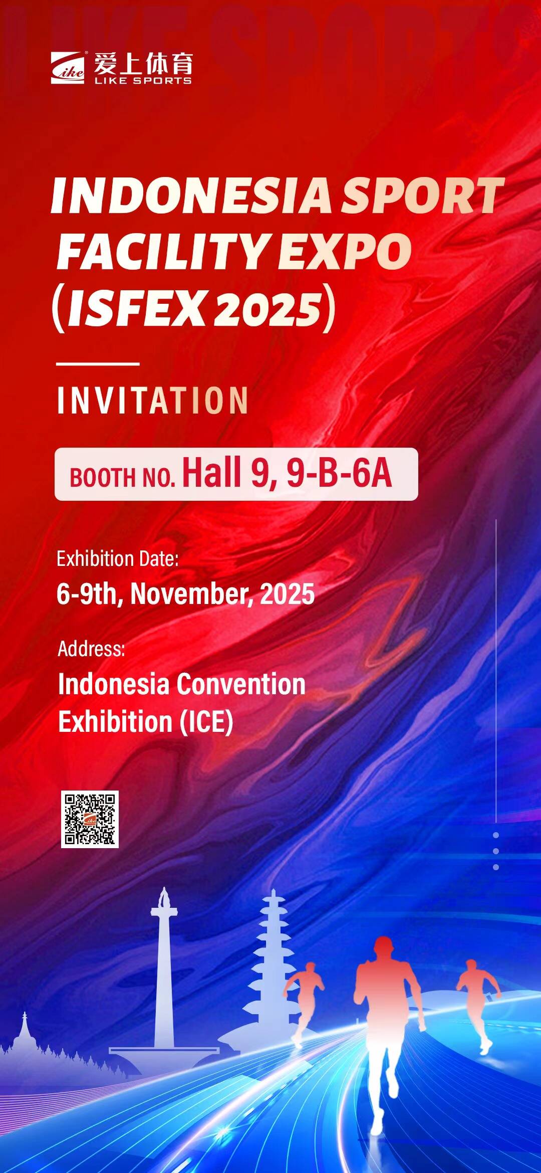 Join LIKE SPORTS at Indonesia Sport Facility Expo (ISFEX 2025) in Jakarta